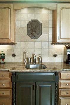 custom bronze kitchen tiles